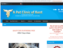 Tablet Screenshot of apetclinicofkent.com